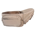 BY MINELLA hoftesæde-Baby & Toddler-BY MINELLA-S/M (Passer op til en livvidde på 100 cm.)-Beige- Close-up af By Minellas hoftesæde – komfort og stil i én løsning - Hoftesæde fastspændt omkring taljen – klar til eventyr med baby - Afslappet gåtur med baby takket være det ergonomiske hoftesæde