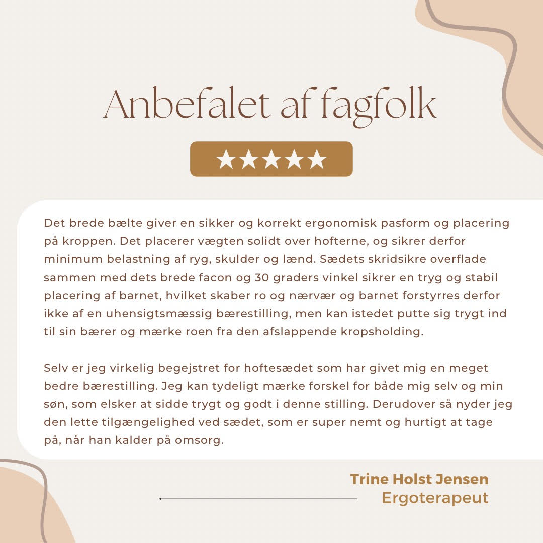 BY MINELLA hoftesæde-Baby & Toddler-BY MINELLA- Close-up af By Minellas hoftesæde – komfort og stil i én løsning - Hoftesæde fastspændt omkring taljen – klar til eventyr med baby - Afslappet gåtur med baby takket være det ergonomiske hoftesæde